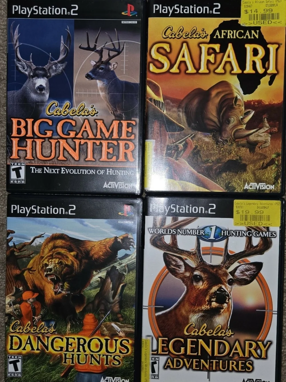 Cabela's ps2 Lot, complete and tested.
